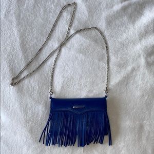 Rebecca Minkoff Casemate Purse Blue Fringe